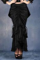 NEW WITCH KW061BK Multi-wear Packet hip long ruffle skirt gothic vampire victorian romantic