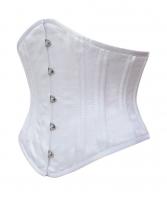 NEW WITCH Serre taille corset satin blanc pointu authentique mtal lgant gothique