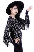 NEW WITCH WITCHY JUMPER Top WITCHY JUMPER  franges et imprims magiques occulte, nugoth, witch