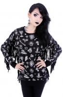 NEW WITCH WITCHY JUMPER Top WITCHY JUMPER  franges et imprims magiques occulte, nugoth, witch