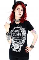 NEW WITCH ALWAYS READY FOR YOUR FUNERAL Always Ready For Your Funeral Black t-shirt, goth nugoth restyle