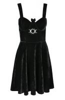 Black Goddess velvet dress,...