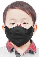 Black fabric child mask with ...