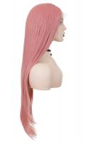 NEW WITCH Long Straight Pink Front Lace Wig 70cm, Cosplay fashion