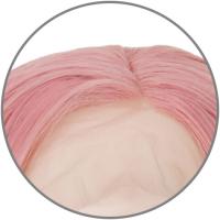 NEW WITCH Long Curly Pink Front Lace Wig 70cm, Fashion Cosplay