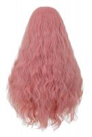 NEW WITCH Perruque Front Lace longue rose boucle 70cm, cosplay fashion