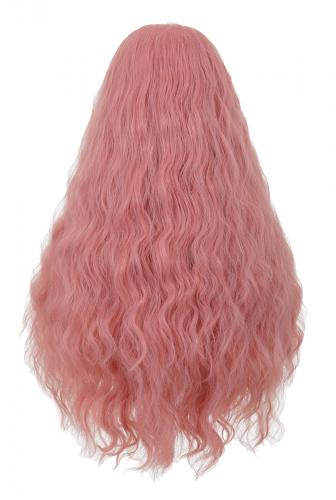 Perruque Front Lace longue rose boucle 70cm, cosplay fashion 2