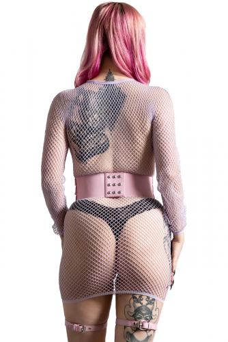 Pastel Pink Baby Hex Suspender Belt with pentacle KILLSTAR, cute kawaii witch 2