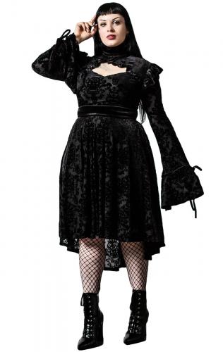 NEW WITCH Goetia Dress Goetia Black Burnout Velvet Dress Killstar, goth witch