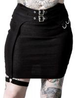 Crusade Black Mini Skirt wi...