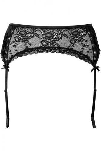 Mercy Black Lace Garter Belt, KILLSTAR sexy gothic lingerie 1