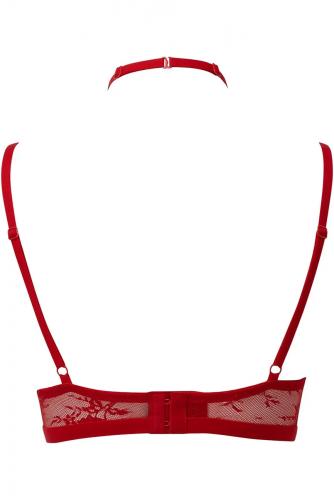 Sheer Evil red Bra with neck strap KILLSTAR, sexy goth delicate 1