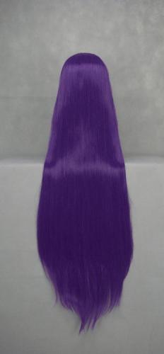 Perruque longue violette fonce 100cm, cosplay Ikkitousen 1