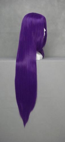 Perruque longue violette fonce 100cm, cosplay Ikkitousen 2