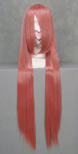 Perruque longue rose fonc 100cm, cosplay Shana, Luka